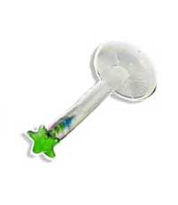 LABRET PIERCING MIT TITAN STERN